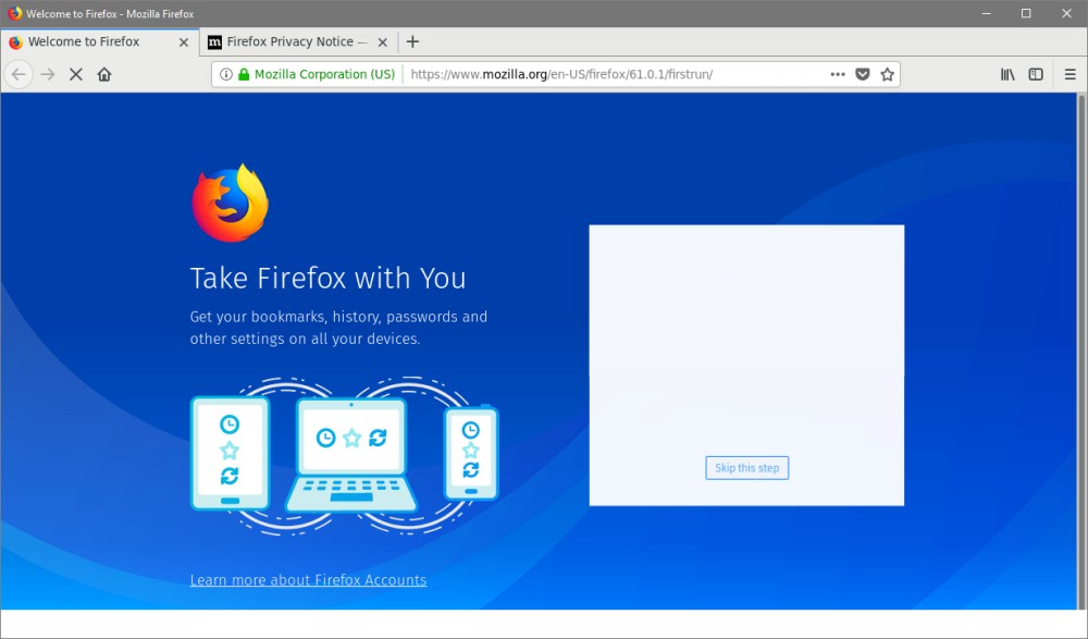 VPS uses: Firefox in Windows 10