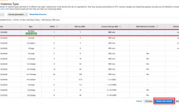 choose an instance type