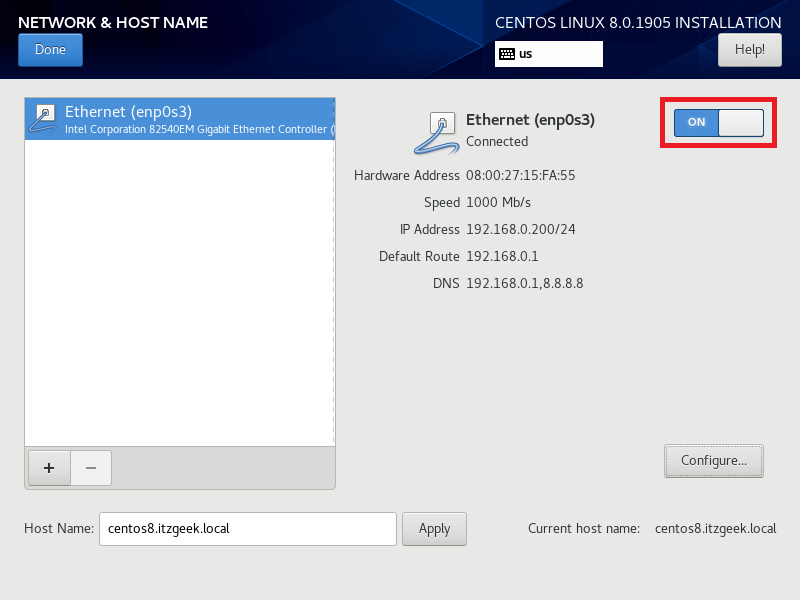 Configure IP Address