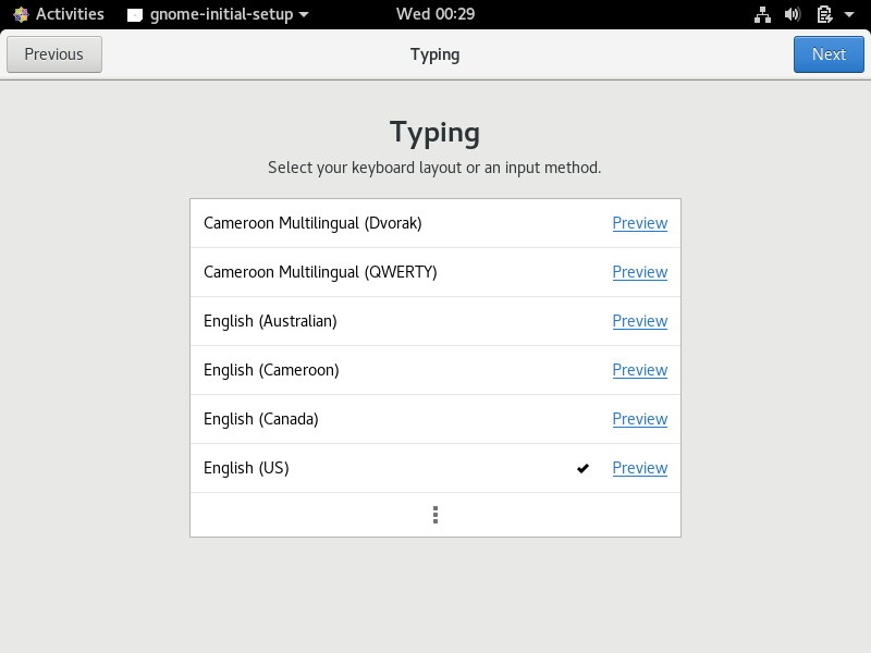 Keyboard Layout