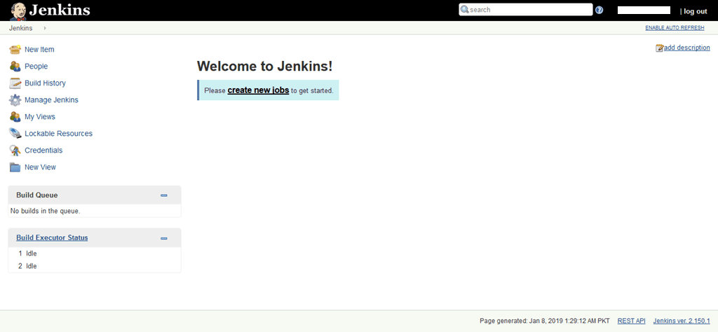 Jenkin Dashboard