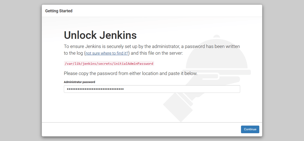 Unlock Jenkin Password